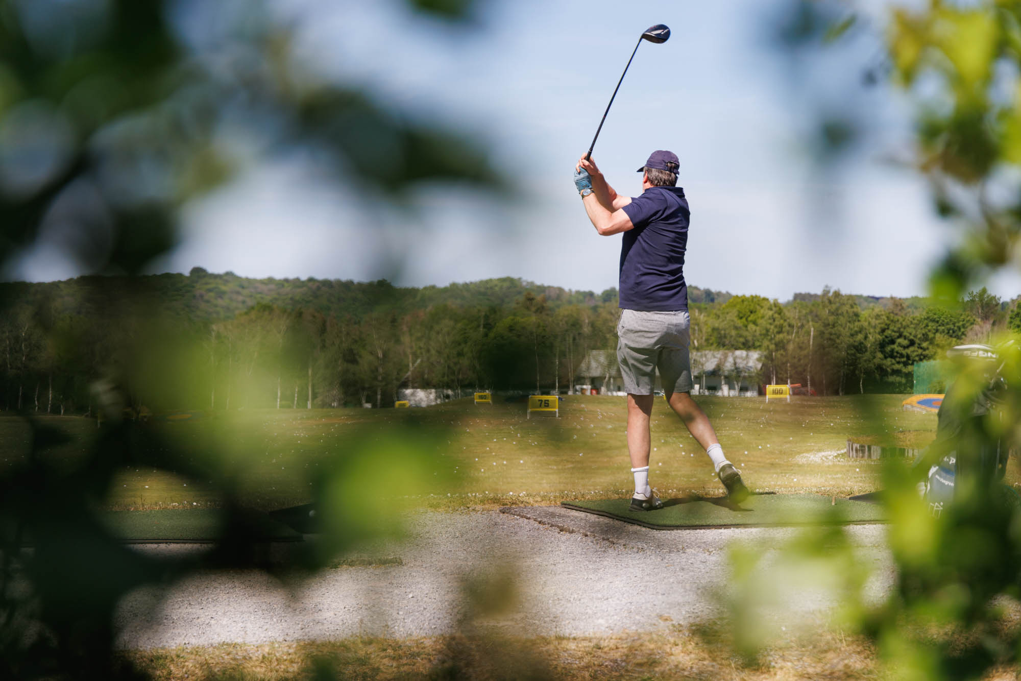 Speler in actie op de Golf van Durbuy